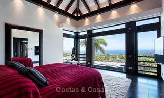 Exclusiva y majestuosa villa de diseño moderno con impresionantes vistas al mar en venta, Milla de Oro, Marbella 4539 