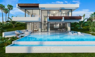Villa moderna en venta con vistas al mar, a 5 minutos a pie de la playa - Estepona 4703 