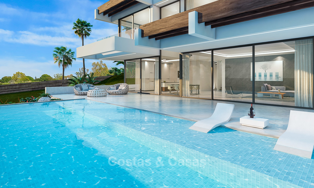 Villa moderna en venta con vistas al mar, a 5 minutos a pie de la playa - Estepona 4704