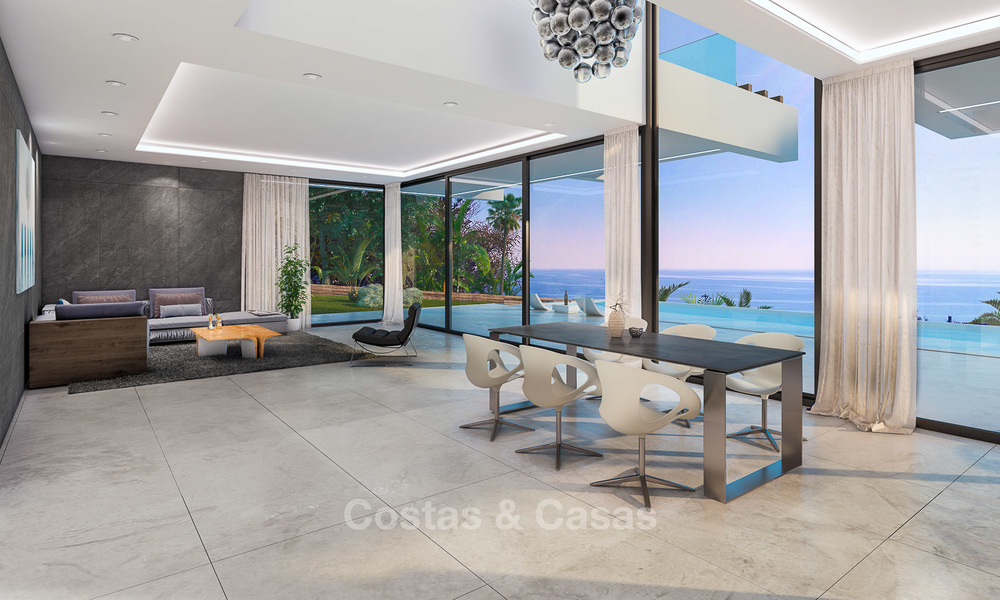 Villa moderna en venta con vistas al mar, a 5 minutos a pie de la playa - Estepona 4705