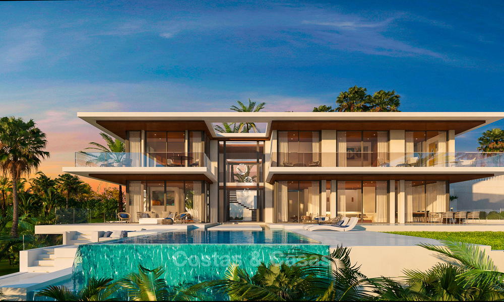 Lujosa villa moderna con vistas panorámicas al mar en venta en Benahavis, Marbella 4716