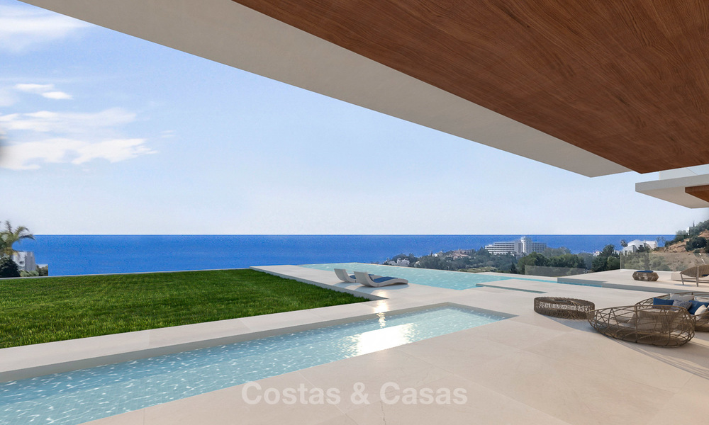 Lujosa villa moderna con vistas panorámicas al mar en venta en Benahavis, Marbella 4718