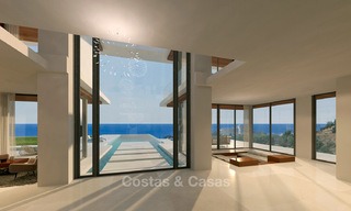 Lujosa villa moderna con vistas panorámicas al mar en venta en Benahavis, Marbella 4720 
