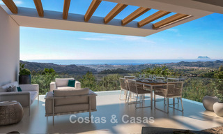 Apartamentos de lujo en venta en una urbanización de nueva construcción con espectaculares vistas al mar en Benahavis, Marbella. 804271 