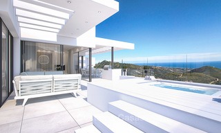 Modernos apartamentos de lujo en venta con vistas completas y sin obstaculos al mar, a corta distancia del centro de Marbella. 4870 