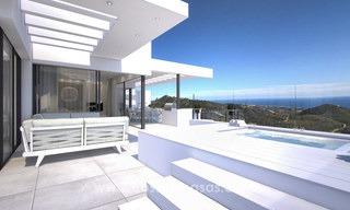 Apartamentos de lujo modernos y contemporáneos con maravillosas vistas al mar en venta, a corta distancia del centro de Marbella. 4935 