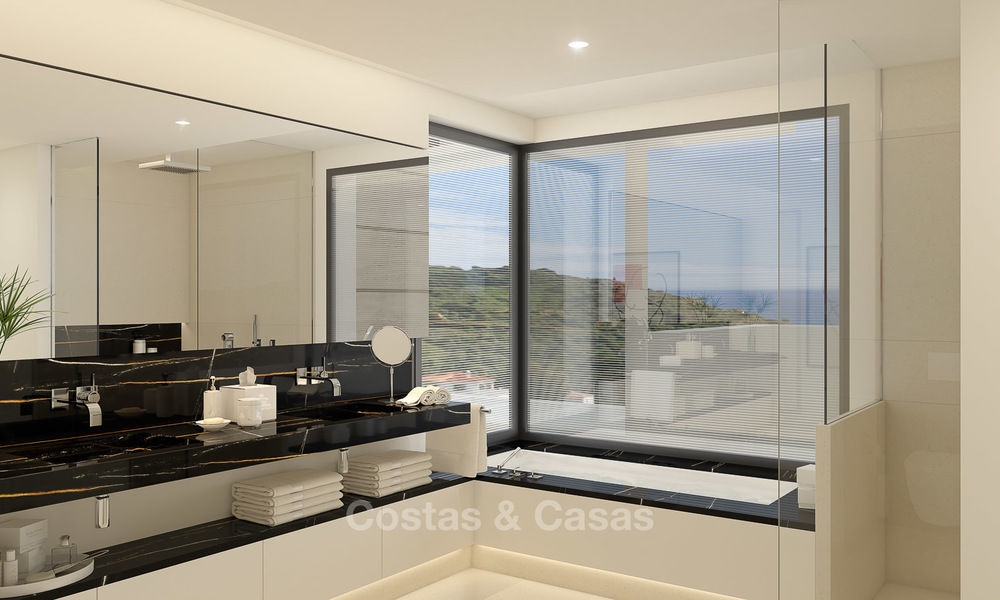 Apartamentos de lujo modernos y contemporáneos con exquisitas vistas al mar en venta, a corta distancia del centro de Marbella. 4940