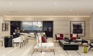 Apartamentos de lujo modernos y contemporáneos con exquisitas vistas al mar en venta, a corta distancia del centro de Marbella. 4952 