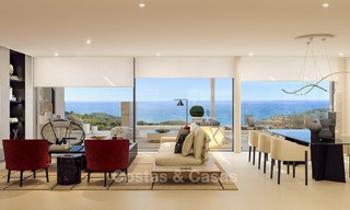 Apartamentos de lujo modernos y contemporáneos con exquisitas vistas al mar en venta, a corta distancia del centro de Marbella. 4955 
