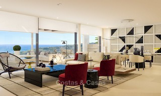 Apartamentos de lujo modernos y contemporáneos con exquisitas vistas al mar en venta, a corta distancia del centro de Marbella. 4959 