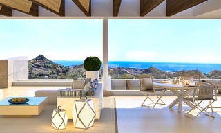 Apartamentos de lujo modernos y contemporáneos con exquisitas vistas al mar en venta, a corta distancia del centro de Marbella. 4961 
