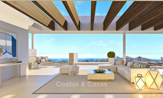Apartamentos de lujo modernos y contemporáneos con exquisitas vistas al mar en venta, a corta distancia del centro de Marbella. 4962 