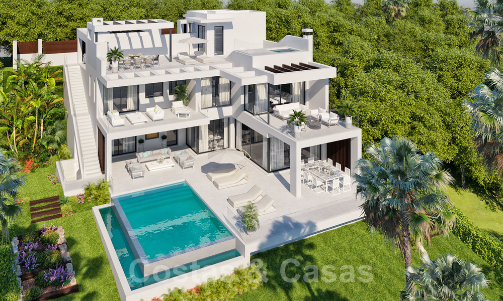 Se venden nuevas villas modernas y contemporáneas, con vistas panorámicas al mar, en la Nueva Milla de Oro entre Marbella y Estepona 19656