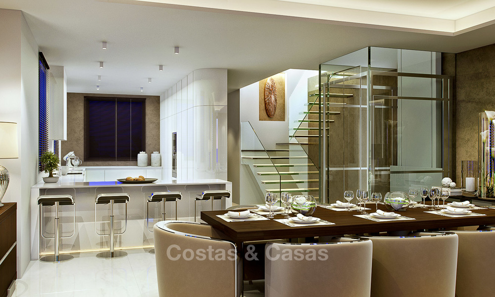 Apartamentos y áticos de lujo modernos y vanguardistas a la venta en la Milla de Oro, Marbella 4985