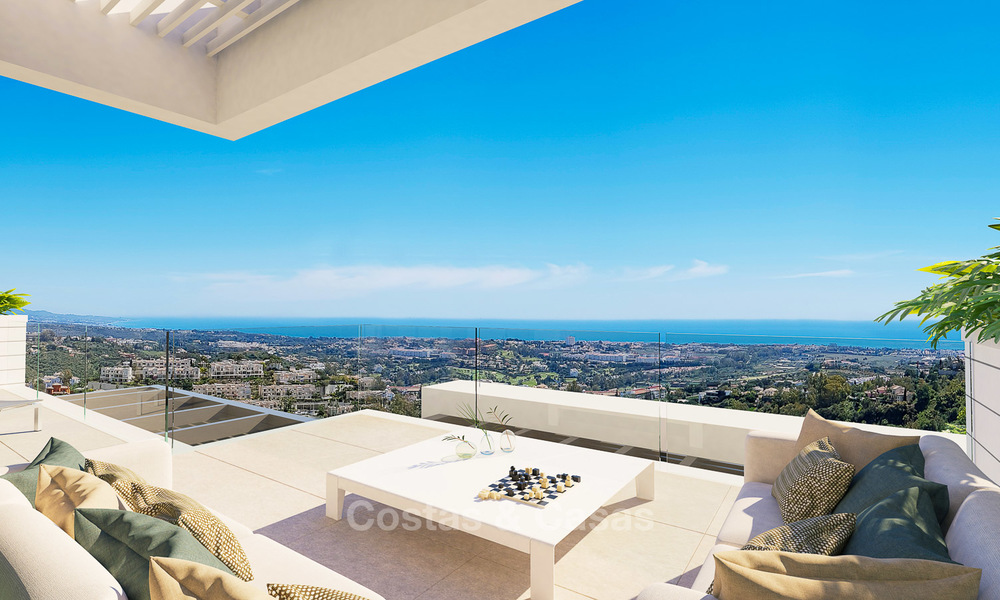 Exclusivos apartamentos de lujo en venta, de diseño contemporáneo y con vistas al mar, en Benahavis - Marbella 5089