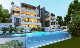 Exclusivos apartamentos de lujo en venta, de diseño contemporáneo y con vistas al mar, en Benahavis - Marbella 5097 