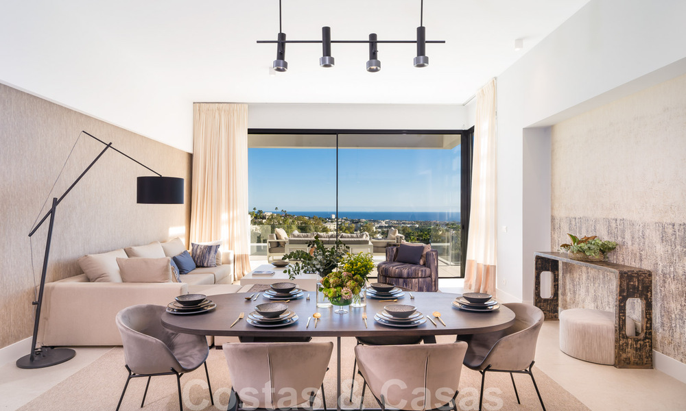Exclusivos apartamentos de lujo en venta, de diseño contemporáneo y con vistas al mar, en Benahavis - Marbella 35228
