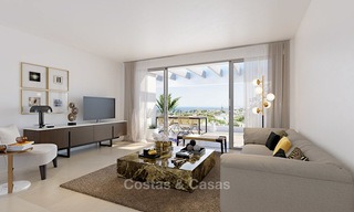 Nuevos apartamentos de lujo con vistas al mar en venta, diseño moderno y contemporáneo, Marbella 5114 