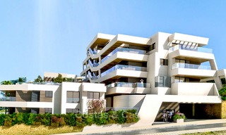 Nuevos apartamentos de lujo con vistas al mar en venta, diseño moderno y contemporáneo, Marbella 5119 