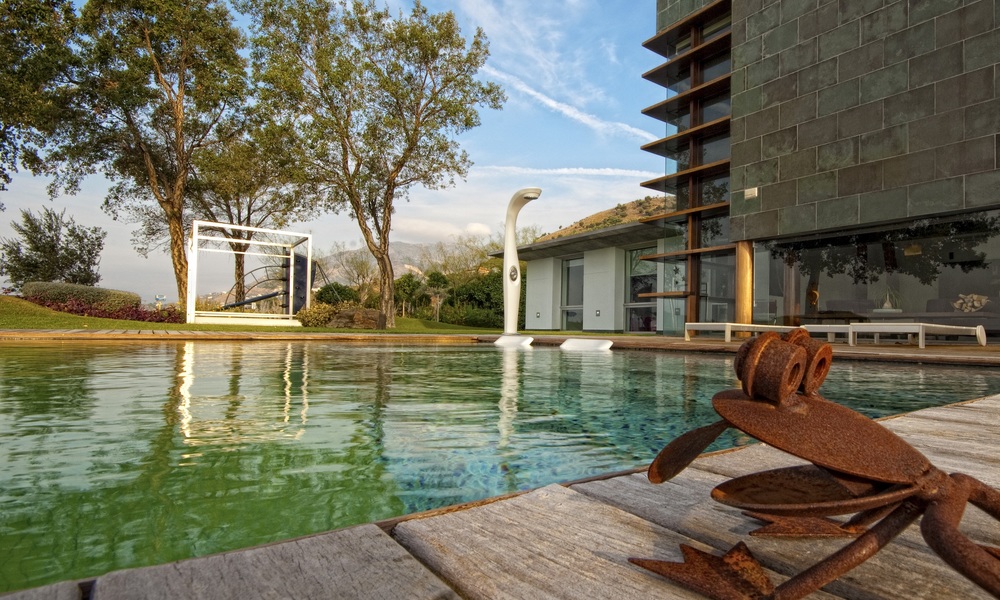 Extraordinaria villa de diseño moderno contemporáneo a la venta, espectaculares vistas al mar, Benalmádena, Costa del Sol 5143