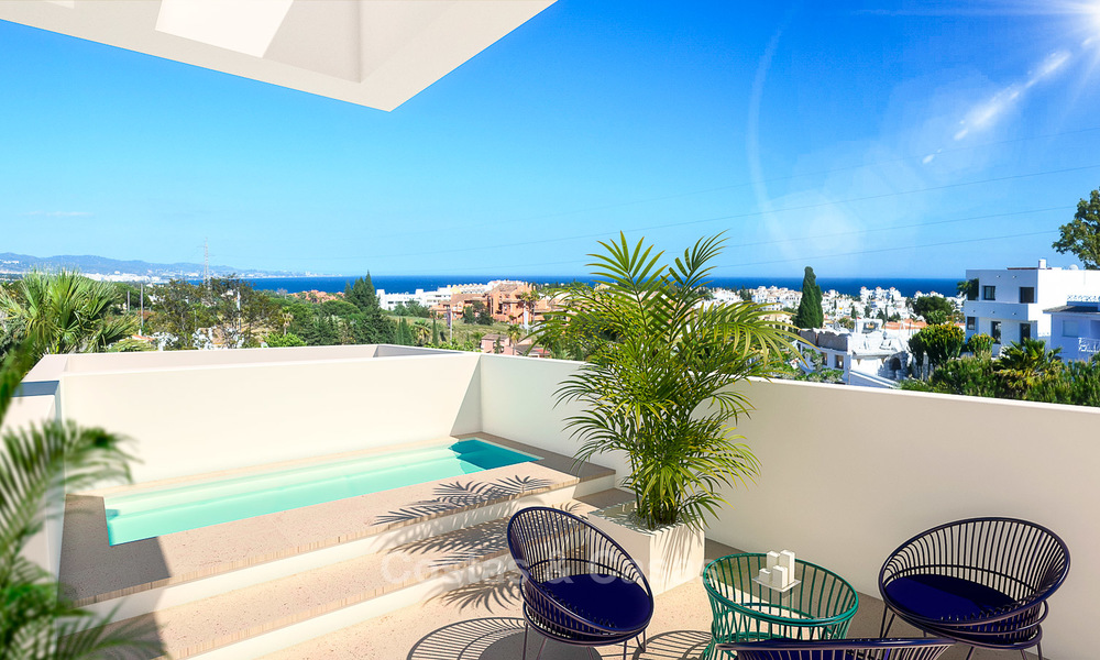 Nueva villa de lujo moderna y contemporánea en venta, con vistas al mar y a la montaña, Nueva Andalucia, Marbella 5533