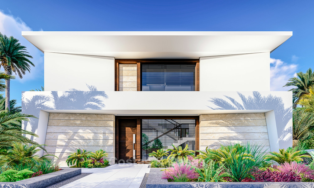 Nuevas villas de estilo moderno y vanguardista con vistas al mar en venta, La Duquesa, Manilva, Costa del Sol 5606