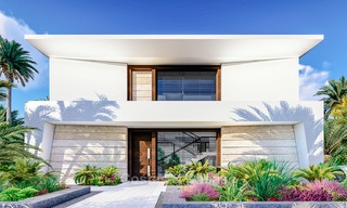 Nuevas villas de estilo moderno y vanguardista con vistas al mar en venta, La Duquesa, Manilva, Costa del Sol 5606 