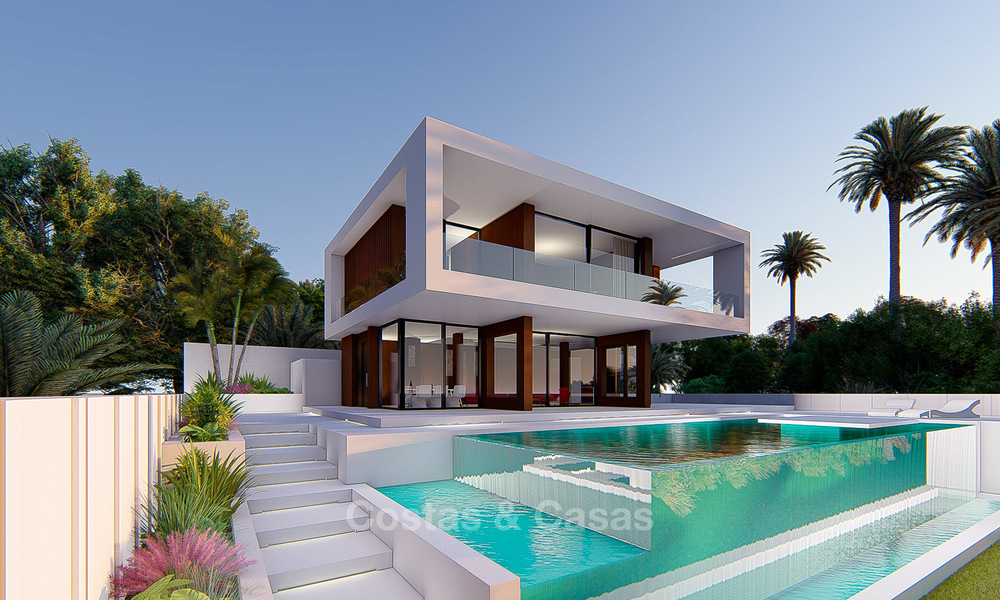 Nueva villa de lujo moderna en venta, con vistas al mar y al golf, Estepona. 5611