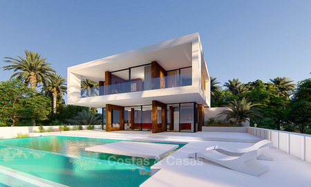 Nueva villa de lujo moderna en venta, con vistas al mar y al golf, Estepona. 5612