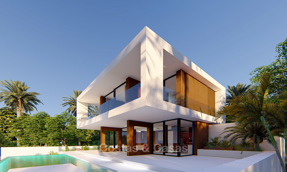 Nueva villa de lujo moderna en venta, con vistas al mar y al golf, Estepona. 5613