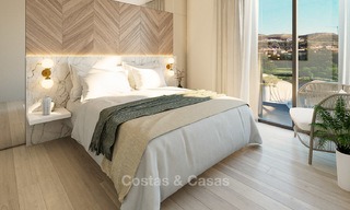 Nuevos y modernos apartamentos en primera línea de golf en venta, La Cala de Mijas, Costa del Sol 5699 
