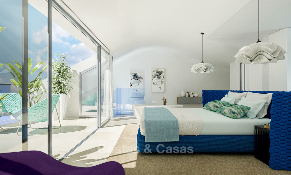 Nuevos apartamentos exclusivos y vanguardistas en venta, con vistas panorámicas al mar, Benalmádena, Costa del Sol 5745