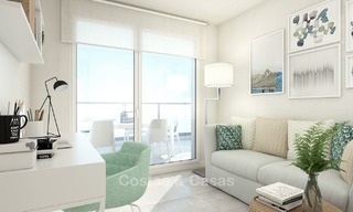 Modernos apartamentos de lujo en venta cerca de la playa, con vistas al golf y al mar, Casares, Costa del Sol 5780 