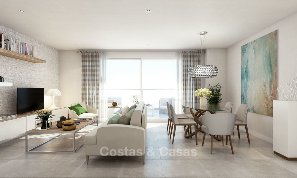 Modernos apartamentos de lujo en venta cerca de la playa, con vistas al golf y al mar, Casares, Costa del Sol 5783