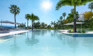 Lujosos y modernos apartamentos en venta, en un exclusivo complejo con laguna privada, Casares, Costa del Sol 5917 