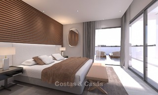 Lujosos y modernos apartamentos en venta, en un exclusivo complejo con laguna privada, Casares, Costa del Sol 5922 