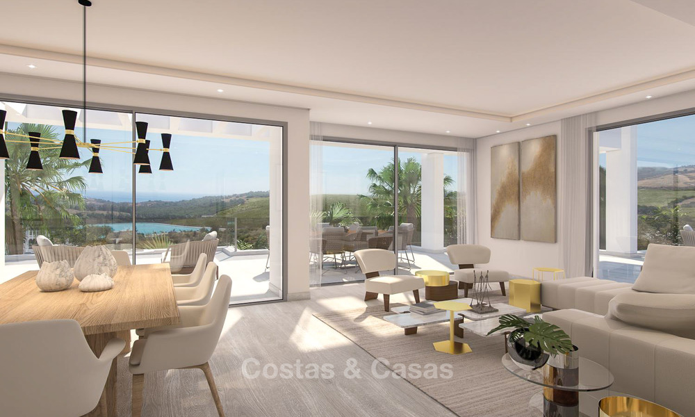 Lujosos y modernos apartamentos en venta, en un exclusivo complejo con laguna privada, Casares, Costa del Sol 5929