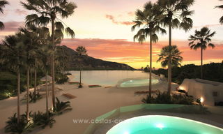 Lujosos y modernos apartamentos en venta, en un exclusivo complejo con laguna privada, Casares, Costa del Sol 20048 