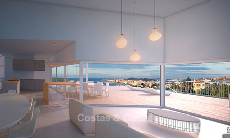 Se venden villas modernas en una ubicación privilegiada con vistas panorámicas al mar y a la bahía, Benalmádena, Costa del Sol 6123