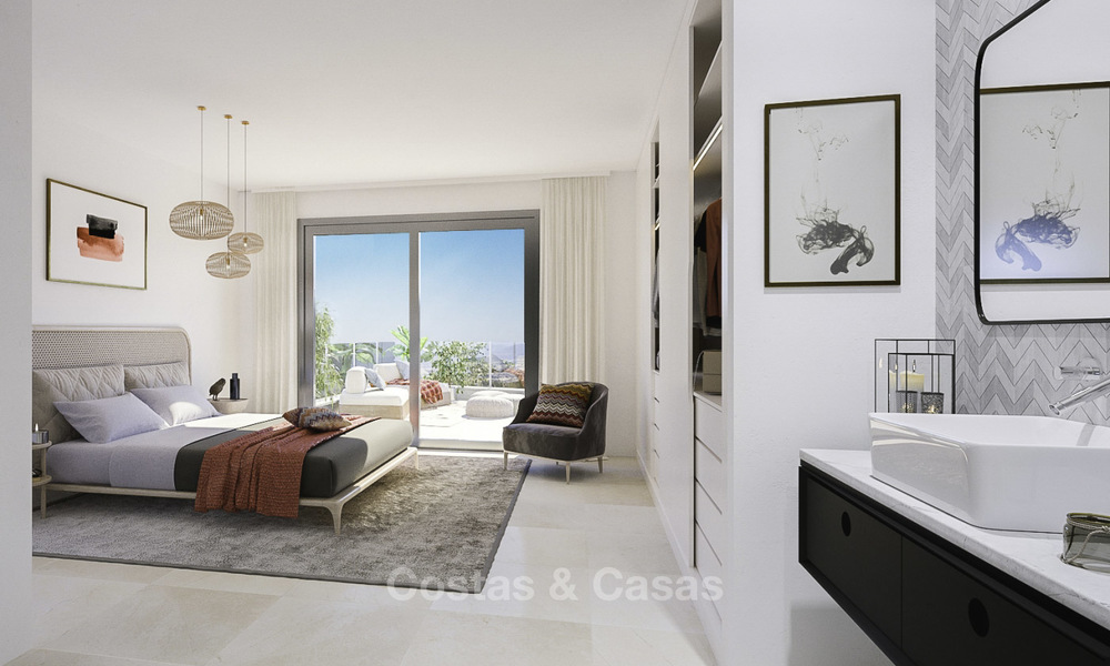 Atractivos apartamentos nuevos con vistas al mar en venta, Marbella 19190