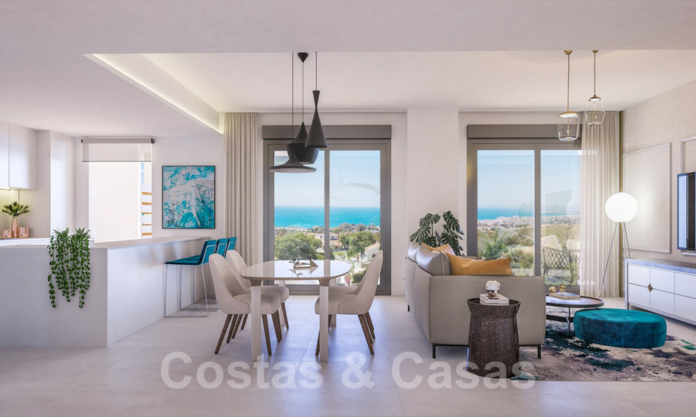 Nuevos apartamentos modernos pasivos en un resort boutique de 5 estrellas en venta en Marbella con impresionantes vistas al mar 29178