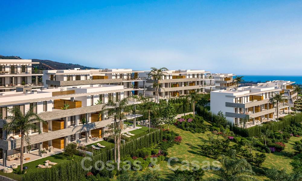 Nuevos apartamentos modernos pasivos en un resort boutique de 5 estrellas en venta en Marbella con impresionantes vistas al mar 29179