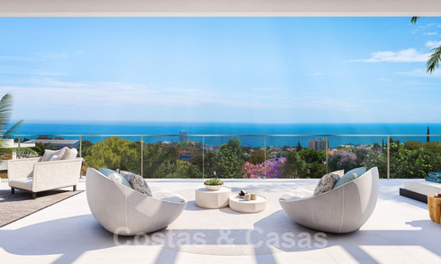 Nuevos apartamentos modernos pasivos en un resort boutique de 5 estrellas en venta en Marbella con impresionantes vistas al mar 29180