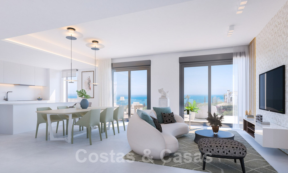 Nuevos apartamentos modernos pasivos en un resort boutique de 5 estrellas en venta en Marbella con impresionantes vistas al mar 29181