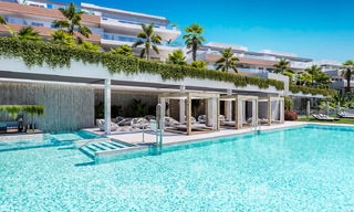 Nuevos apartamentos modernos pasivos en un resort boutique de 5 estrellas en venta en Marbella con impresionantes vistas al mar 51377 