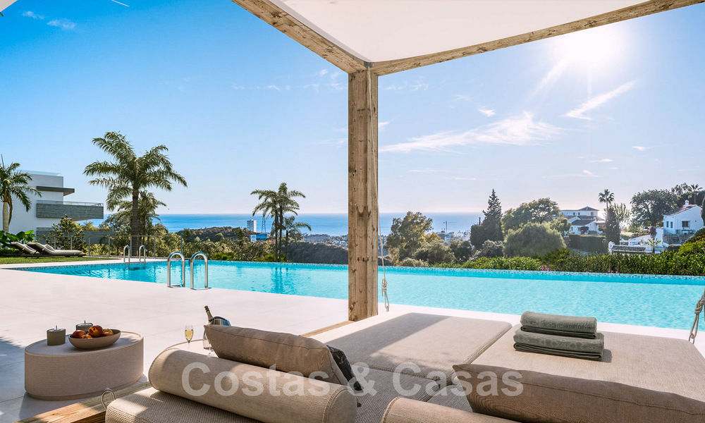 Nuevos apartamentos modernos pasivos en un resort boutique de 5 estrellas en venta en Marbella con impresionantes vistas al mar 51381