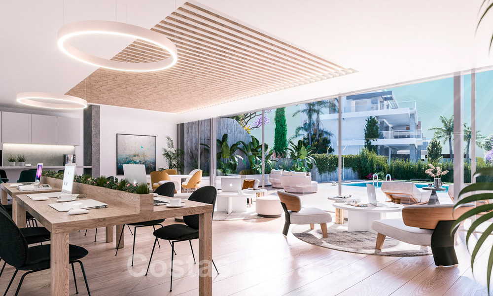 Nuevos apartamentos modernos pasivos en un resort boutique de 5 estrellas en venta en Marbella con impresionantes vistas al mar 51386