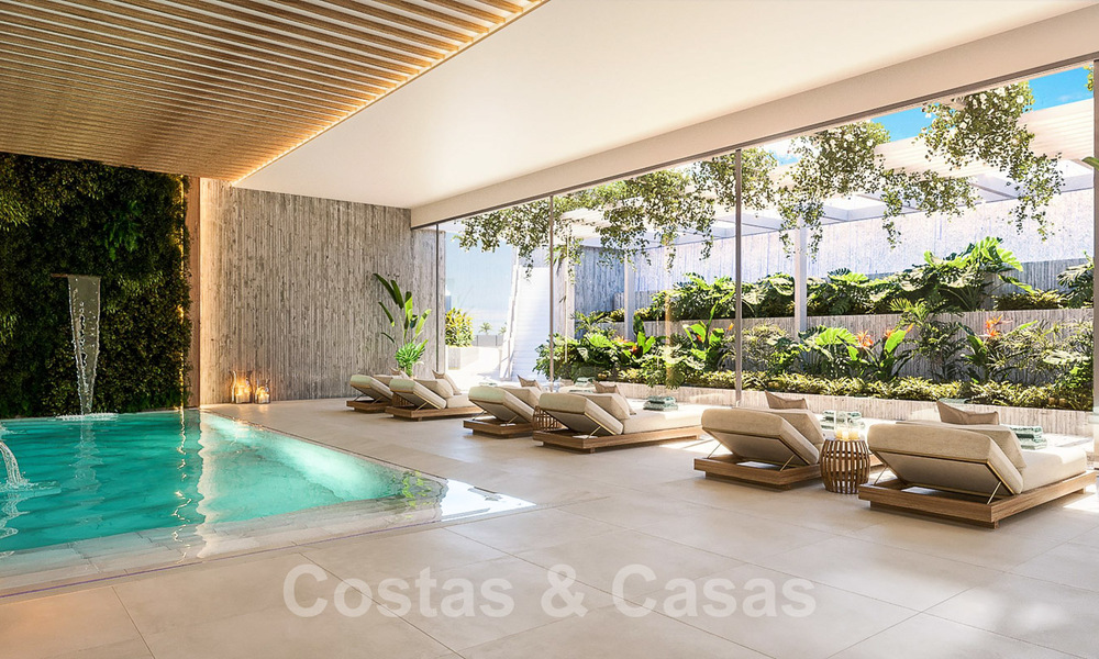Nuevos apartamentos modernos pasivos en un resort boutique de 5 estrellas en venta en Marbella con impresionantes vistas al mar 51394