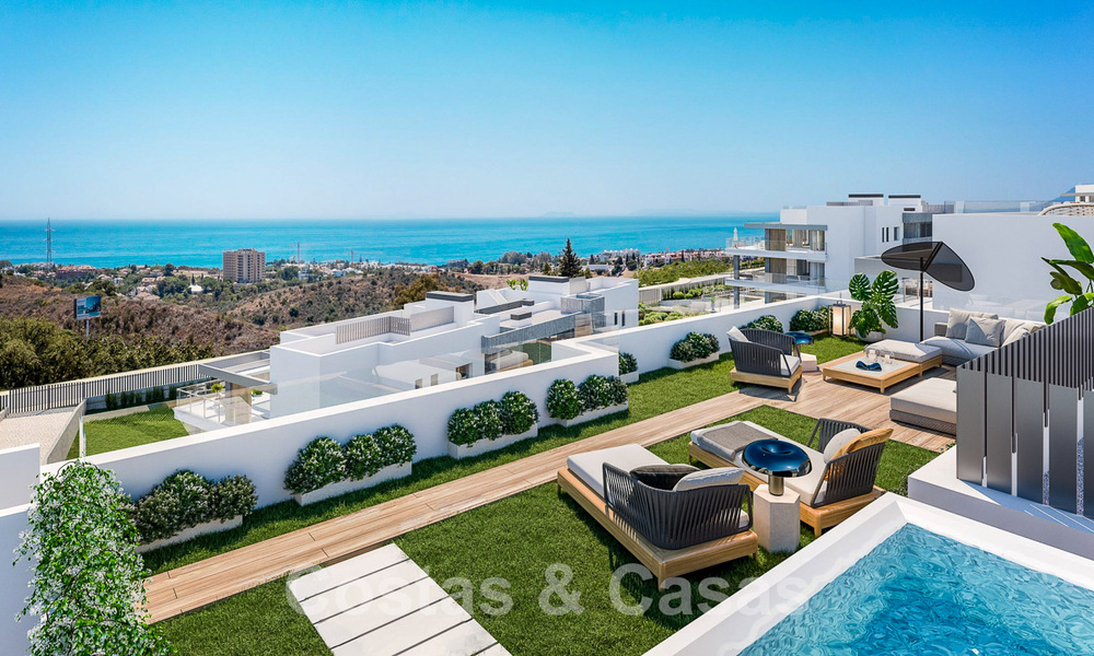 Nuevos apartamentos modernos pasivos en un resort boutique de 5 estrellas en venta en Marbella con impresionantes vistas al mar 51397