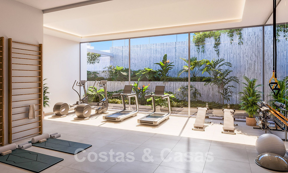 Nuevos apartamentos modernos pasivos en un resort boutique de 5 estrellas en venta en Marbella con impresionantes vistas al mar 51401